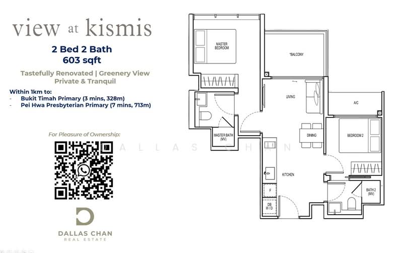 View at Kismis, 15 Lorong Kismis, 2 Bedrooms, 603 sqft, Condominium For Sale, by Dallas Chan, 500194016 - PropertyGuru.com.sg