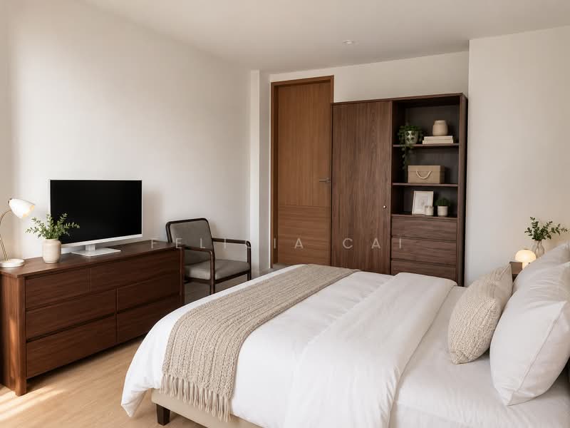 Fully Furnished Ensuite Studio Near Farrer Park MRT, , Studio, 250 sqft, Apartment For Rent, by Felicia Cai, 500194086 - Bedroom - PropertyGuru.com.sg