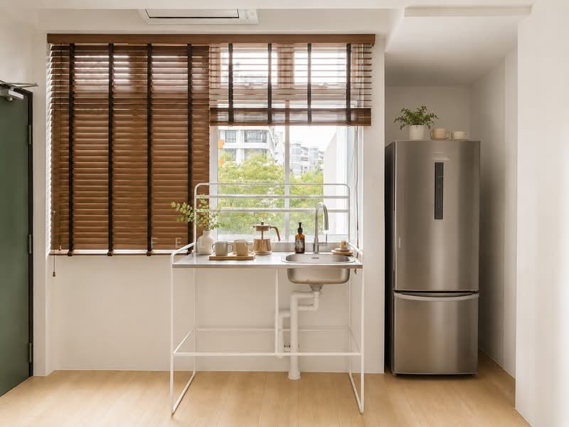 Fully Furnished Ensuite Studio Near Farrer Park MRT, , Studio, 250 sqft, Apartment For Rent, by Felicia Cai, 500194086 - Kitchen - PropertyGuru.com.sg