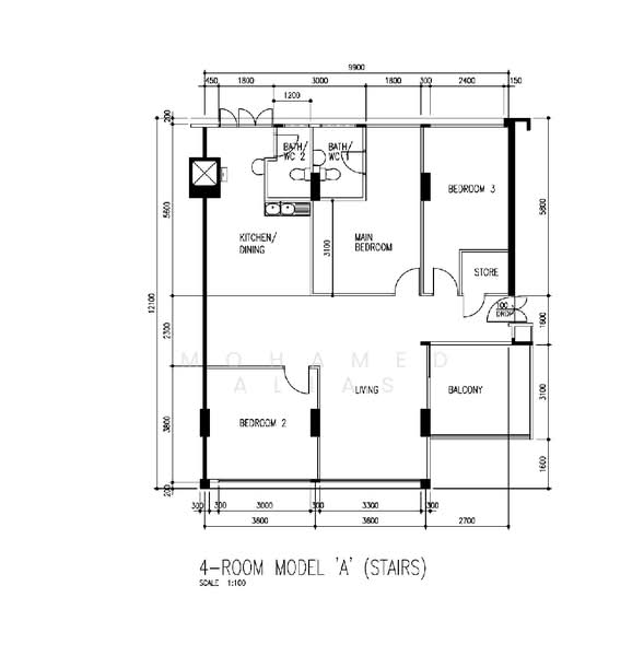535 Hougang Street 52, 535 Hougang Street 52, 3 Bedrooms, 1,216 sqft, HDB Flat For Sale, by Mohamed Alias, 500194097 - PropertyGuru.com.sg