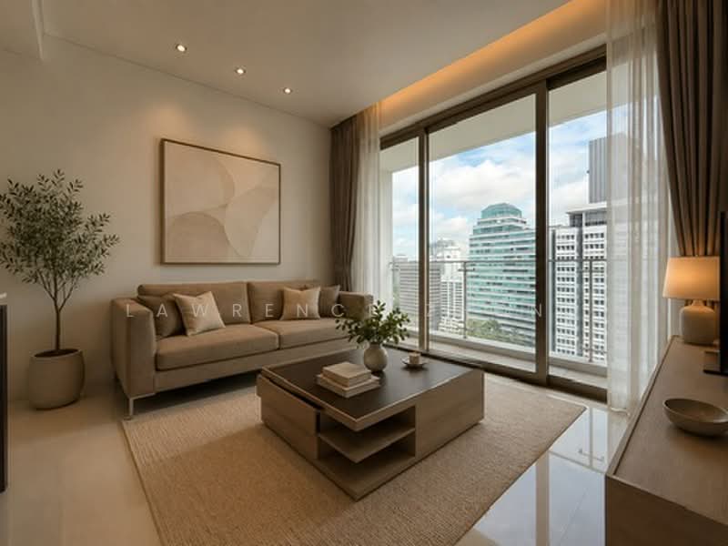 Scotts Square, 8 Scotts Road, 1 Bedroom, 635 sqft, Condominium For Sale, by Lawrence Zhong, 500194103 - Living Room - PropertyGuru.com.sg