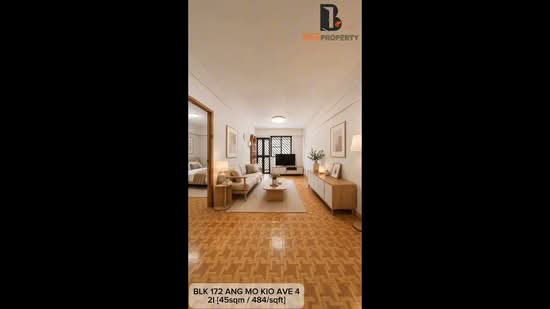 172 Ang Mo Kio Avenue 4, 172 Ang Mo Kio Avenue 4, 1 Bedroom, 484 sqft, HDB Flat For Sale, by Bee 林美玲, 500194124 - PropertyGuru.com.sg