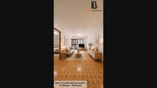 172 Ang Mo Kio Avenue 4, 172 Ang Mo Kio Avenue 4, Ang Mo Kio / Bishan / Thomson, 1 Bedroom, 484 sqft, HDB Flat For Sale, by Bee 林美玲, 500194124 - PropertyGuru.com.sg