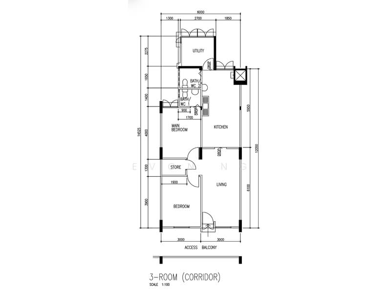 319 Ang Mo Kio Avenue 1, 319 Ang Mo Kio Avenue 1, 2 Bedrooms, 786 sqft, HDB Flat For Sale, by Evon Ng, 500194325 - PropertyGuru.com.sg