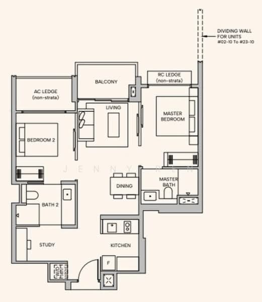 Hudson Place Residences, , 2 Bedrooms, 689 sqft, Condominium For Sale, by Jenny Ren, 500194588 - PropertyGuru.com.sg