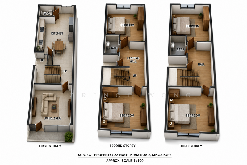 249404, Hoot Kiam / River valley/ orchard, 5 Bedrooms, 2,400 sqft, Terraced House For Sale, by Florence Wong, 500194640 - PropertyGuru.com.sg