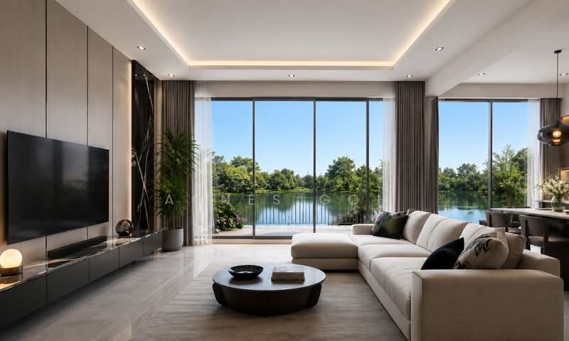 Lucerne Grand, Lakeside Drive, 3 Bedrooms, 1,001 sqft, Condominium For Sale, by Agnes Goh, 500194653 - Living Room - PropertyGuru.com.sg