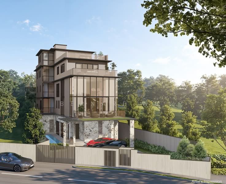 Modern Brand New 8 units Houses For Sales - Novena / Chancery / Dyson, Chancery Hill Road / Dyson Road / Tan Sim Boh / Novena, 6 Bedrooms, 9,448 sqft, Bungalow House For Sale, by Bernard Wu, 500194660 - Exterior - PropertyGuru.com.sg