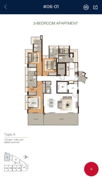 Residences @ Emerald Hill, 119 Emerald Hill Road, 3 Bedrooms, 1,851 sqft, Condominium For Sale, by Joan Ong, 500194780 - PropertyGuru.com.sg