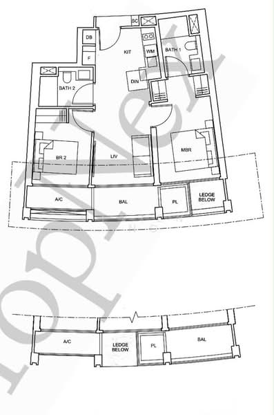 One Pearl Bank, 1 Pearl Bank, 2 Bedrooms, 743 sqft, Condominium For Rent, by Vevien Ong, 500194795 - PropertyGuru.com.sg