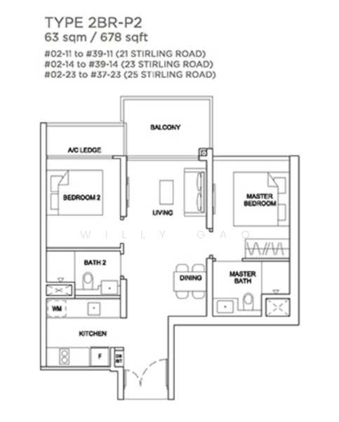 Stirling Residences, 25 Stirling Road, Alexandra / Commonwealth, 2 Bedrooms, 678 sqft, Condominium For Rent, by Willy Gao, 500194797 - PropertyGuru.com.sg