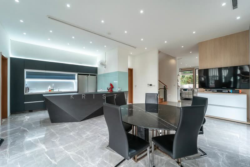Rebuilt 2020 Corner Semi-D 8,149 sqft | Lift, Pool, Basement @ Seletar Hills, , 6 Bedrooms, 8,150 sqft, Semi-Detached House For Sale, by Kristle Ng, 500194804 - Dining - PropertyGuru.com.sg