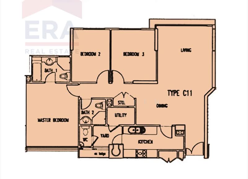 Central Grove, 3 Geylang East Avenue 1, 3 Bedrooms, 1,217 sqft, Condominium For Sale, by Lee Yeen, 500194807 - PropertyGuru.com.sg