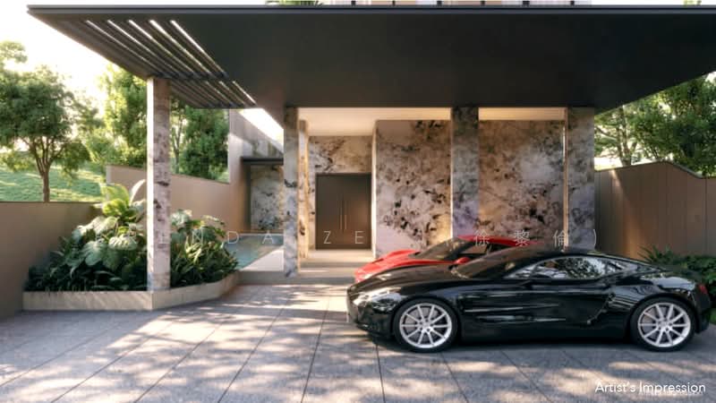 Developer Appointed : Chancery Hill Collection Brand New Freehold, Chancery Hill Road, Dyson Road, Bukit Tunggal, 5 Bedrooms, 10,278 sqft, Detached House For Sale, by Brenda Zee (徐黎倫), 500194899 - Car Porch - PropertyGuru.com.sg