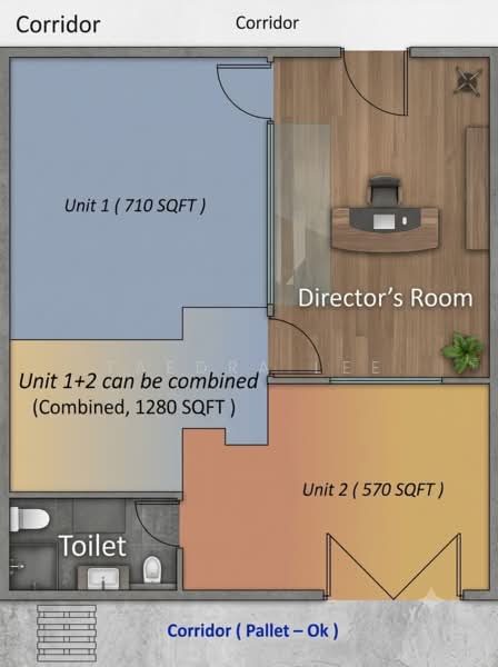 Eunos Techpark, 60 Kaki Bukit Place, 570 sqft, Factory / Workshop (B2) For Rent, by Taedra Lee, 500194921 - Corridor - CommercialGuru.com.sg