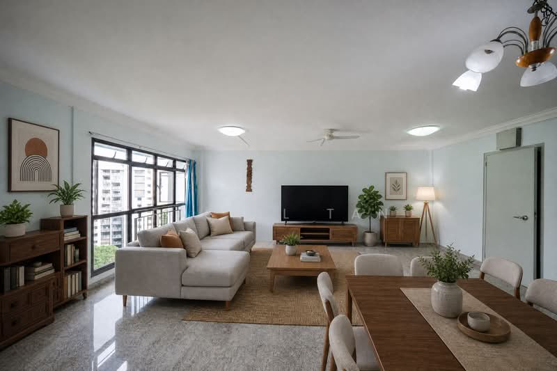 116B Rivervale Drive, 116B Rivervale Drive, 3 Bedrooms, 1,238 sqft, HDB Flat For Sale, by Rachel Tan, 500194927 - Living Room - PropertyGuru.com.sg