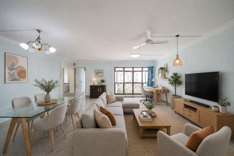 116B Rivervale Drive, 116B Rivervale Drive, 3 Bedrooms, 1,238 sqft, HDB Flat For Sale, by Rachel Tan, 500194927 - Living Room - PropertyGuru.com.sg