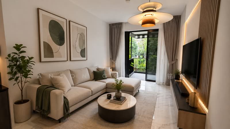 Jervois Mansion, 8 Jervois Close, 3 Bedrooms, 797 sqft, Condominium For Rent, by Anson Goh 吴铭华, 500194941 - Living Room - PropertyGuru.com.sg