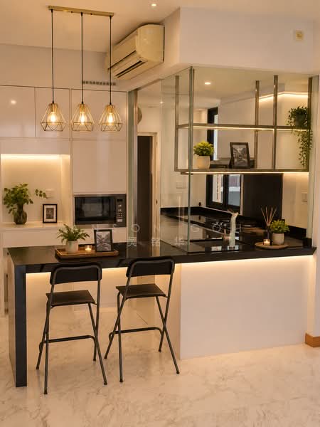 Waterfront Isle, 736 Bedok Reservoir Road, 2 Bedrooms, 904 sqft, Condominium For Rent, by Anson Goh 吴铭华, 500195015 - Kitchen - PropertyGuru.com.sg