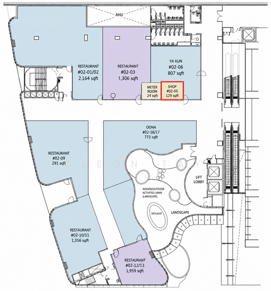 Frasers Tower, 182 Cecil Street, 129 sqft, Food & Beverage For Rent, by Cleon Tay, 500195035 - CommercialGuru.com.sg