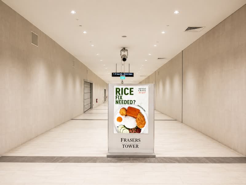 Frasers Tower, 182 Cecil Street, 129 sqft, Food & Beverage For Rent, by Cleon Tay, 500195035 - Corridor - CommercialGuru.com.sg