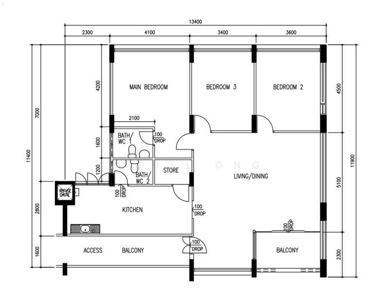 798 Yishun Ring Road, 798 Yishun Ring Road, 3 Bedrooms, 1,302 sqft, HDB Flat For Sale, by Samuel Ong, 500195087 - PropertyGuru.com.sg