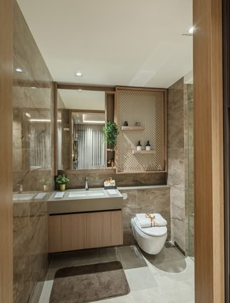 PARKTOWN Residence, Tampines Street 62, 5 Bedrooms, 1,679 sqft, Condominium For Sale, by Alvin Kwan, 500195124 - Bathroom - PropertyGuru.com.sg