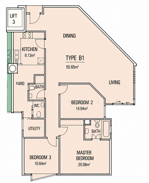 Cherryhill, 21 Lorong Lew Lian, 3 Bedrooms, 1,539 sqft, Condominium For Rent, by Vivian Wang, 500195131 - PropertyGuru.com.sg