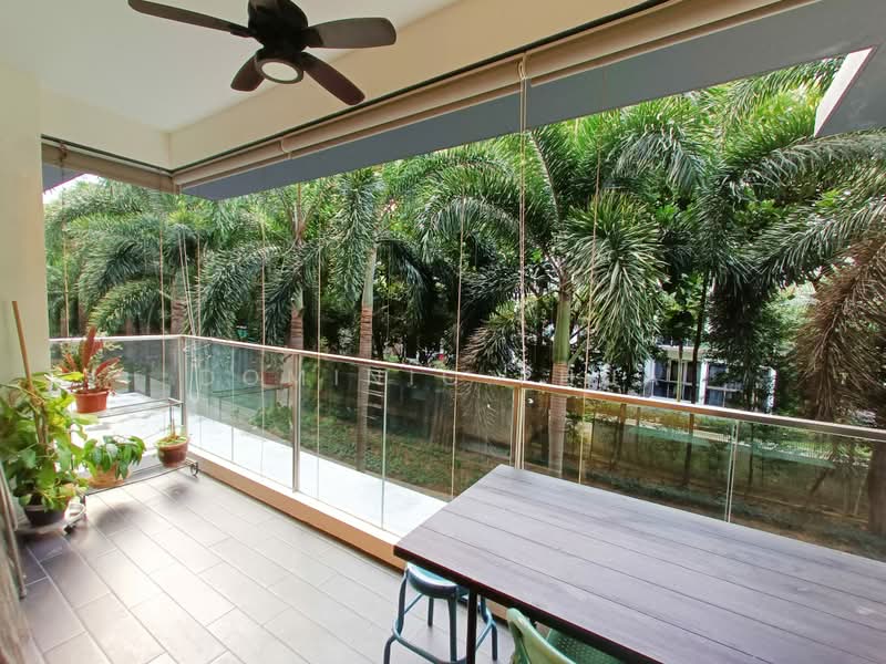 Hedges Park Condominium, 73 Flora Drive, 2 Bedrooms, 764 sqft, Condominium For Rent, by Dominic Phua, 500195147 - Balcony - PropertyGuru.com.sg