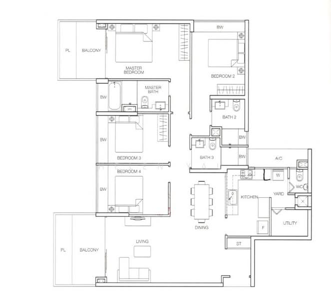 Caspian, 60 Lakeside Drive, 4 Bedrooms, 1,593 sqft, Condominium For Sale, by Helen Yau, 500195175 - PropertyGuru.com.sg