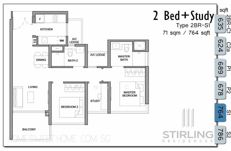 Stirling Residences, 21 Stirling Road, 2 Bedrooms, 764 sqft, Condominium For Sale, by Tina Cai, 500195219 - PropertyGuru.com.sg