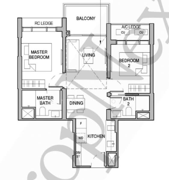 Sceneca Residence, 26 Tanah Merah Kechil Link, 2 Bedrooms, 678 sqft, Condominium For Rent, by Wendy Koh, 500195246 - PropertyGuru.com.sg