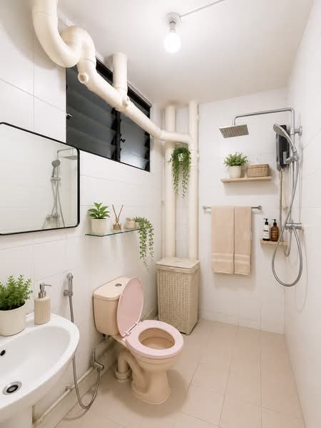 755 Woodlands Avenue 4, 755 Woodlands Avenue 4, 3 Bedrooms, 1,313 sqft, HDB Flat For Sale, by Natalie Lim, 500195327 - Bathroom - PropertyGuru.com.sg