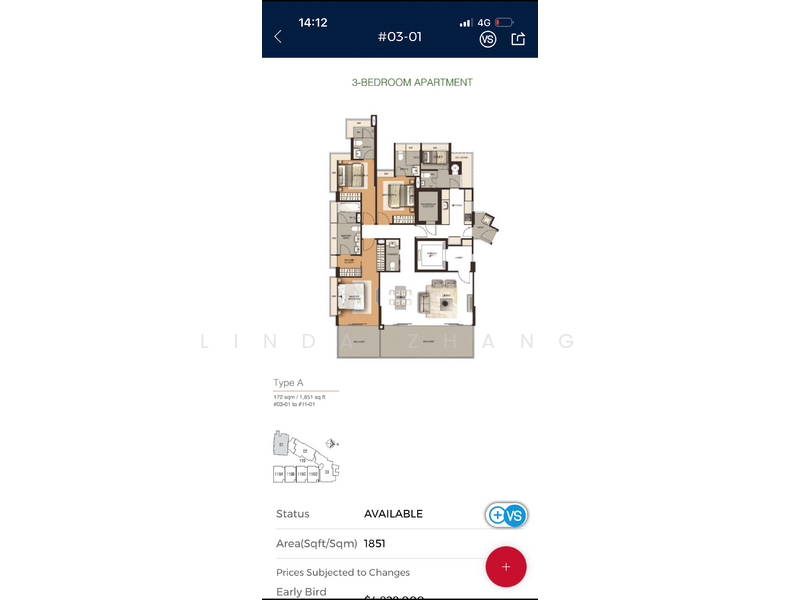 Residences @ Emerald Hill, 119 Emerald Hill Road, 3 Bedrooms, 1,851 sqft, Condominium For Sale, by Linda Zhang, 500195358 - PropertyGuru.com.sg
