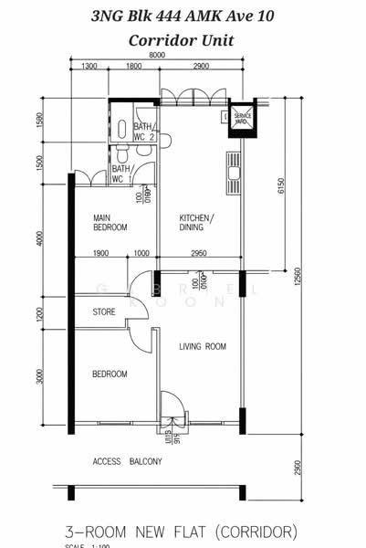 440 Ang Mo Kio Avenue 10, 440 Ang Mo Kio Avenue 10, 2 Bedrooms, 721 sqft, HDB Flat For Sale, by Gabriel Koon, 500195382 - PropertyGuru.com.sg