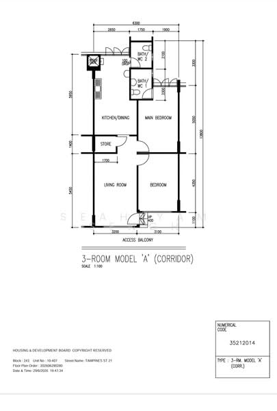 243 Tampines Street 21, 243 Tampines Street 21, 2 Bedrooms, 797 sqft, HDB Flat For Sale, by Seah Yam Sengh, 500195397 - PropertyGuru.com.sg