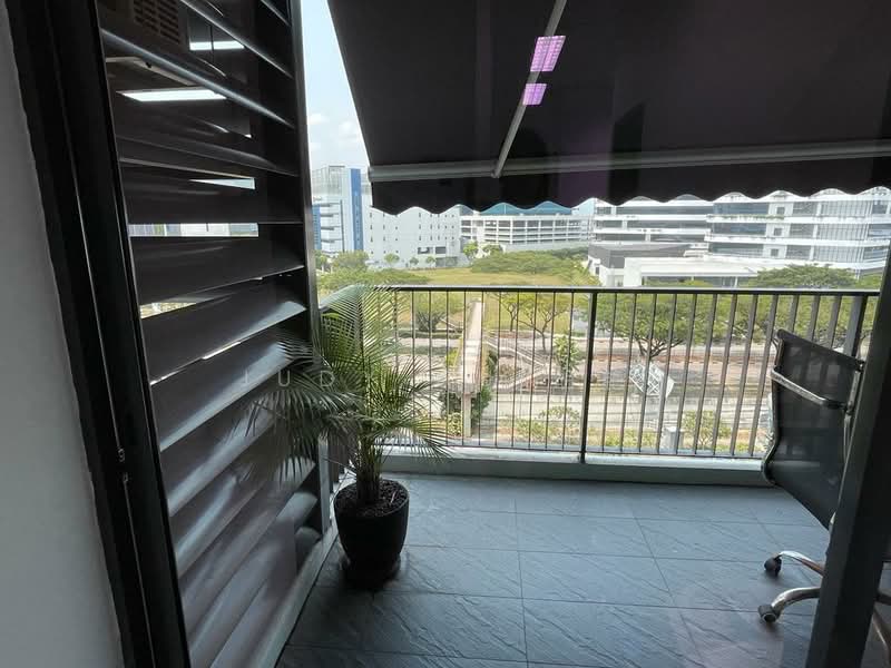 UB. One, 81 Ubi Avenue 4, 1,044 sqft, Light Industrial (B1) For Rent, by Judy Hu 胡艳, 500195438 - Balcony - CommercialGuru.com.sg