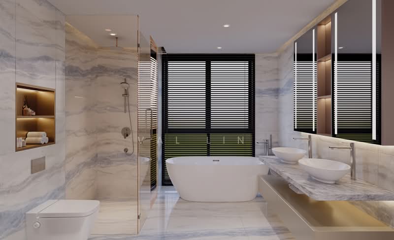 ❤️GIANT⚡️Brand New 5 Lvls Detached Bungalow in Chancery Hill Road w Basement!, Call Val Lin 8800 8688 ️Now for Private Viewing!, 7 Bedrooms, 10,277 sqft, Detached House For Sale, by Val Lin, 500195486 - Bathroom - PropertyGuru.com.sg