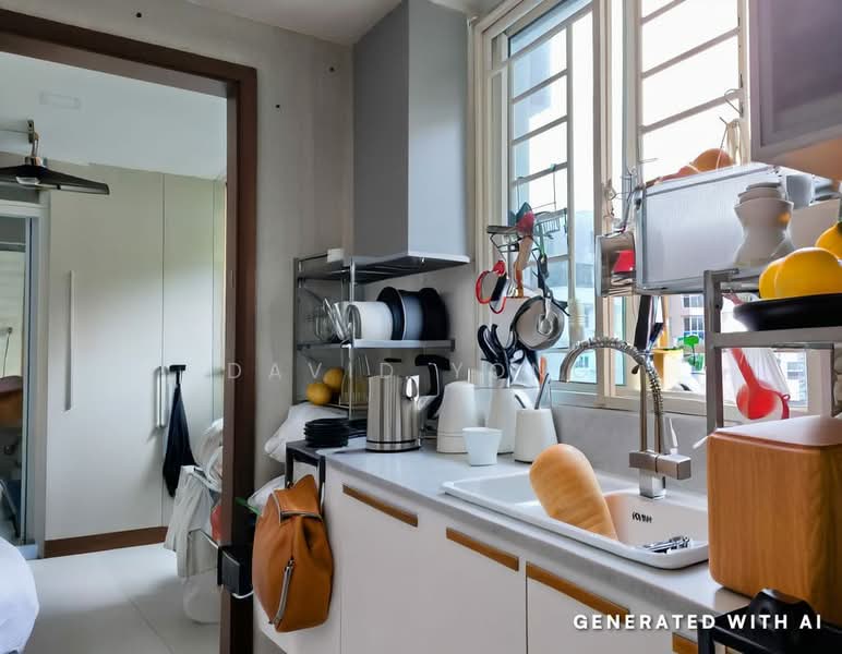 Rio Vista, 32 Upper Serangoon View, 3 Bedrooms, 1,249 sqft, Condominium For Sale, by David Yong, 500195503 - Kitchen - PropertyGuru.com.sg
