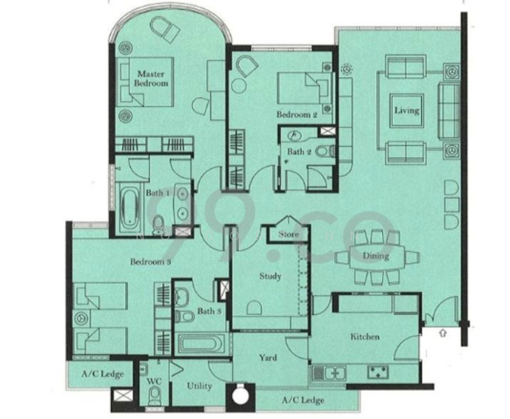 The Horizon, 1 Holt Road, 3 Bedrooms, 1,722 sqft, Condominium For Rent, by Ng Dorrynn, 500195516 - PropertyGuru.com.sg