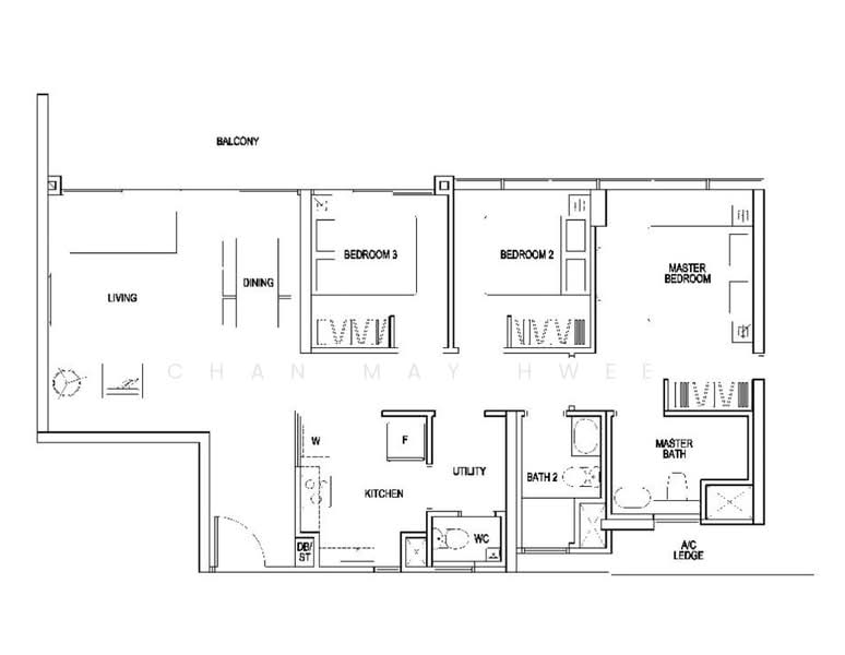 The Poiz Residences, 6 Meyappa Chettiar Road, 3 Bedrooms, 1,206 sqft, Condominium For Rent, by Chan May Hwee, 500195520 - PropertyGuru.com.sg