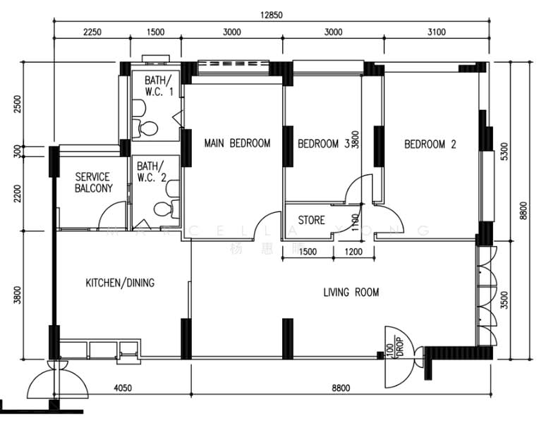 172 Hougang Avenue 1, 172 Hougang Avenue 1, 3 Bedrooms, 1,087 sqft, HDB Flat For Sale, by Marcella Yong 杨惠晴, 500195559 - PropertyGuru.com.sg