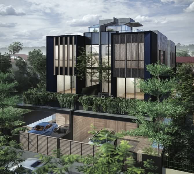 Brand New Freehold 3.5 Storey Semi-Detached near Siglap MRT, Palm Ave/ Tay Lian Teck Road/ Elliot Road, 5 Bedrooms, 6,177 sqft, Semi-Detached House For Sale, by Ms. Georgie, 500195635 - Exterior - PropertyGuru.com.sg