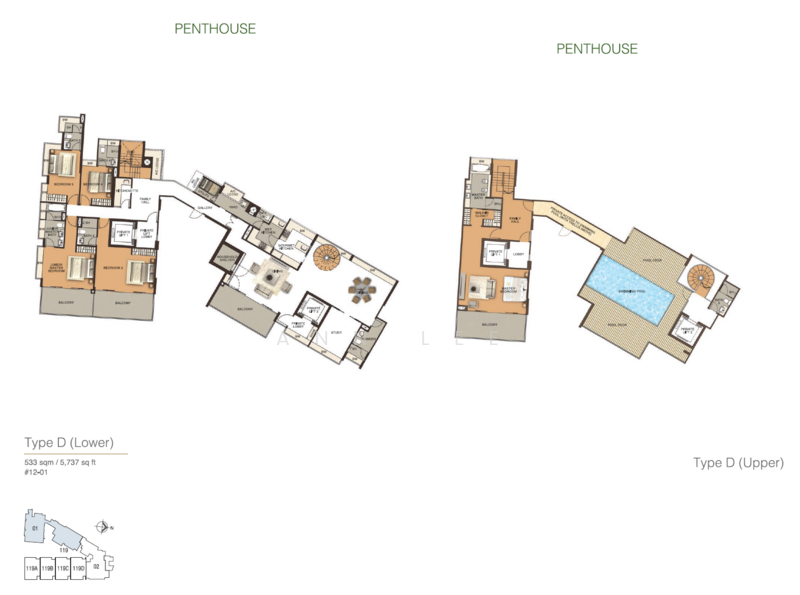 Residences @ Emerald Hill, 119 Emerald Hill Road, 5 Bedrooms, 5,791 sqft, Condominium For Sale, by Ann Lee, 500195636 - PropertyGuru.com.sg