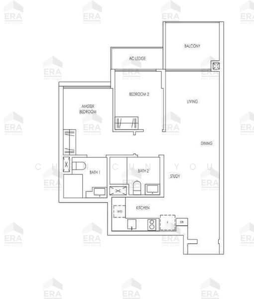 Treasure at Tampines, 45 Tampines Lane, 2 Bedrooms, 678 sqft, Condominium For Sale, by Chen Cun You, 500195740 - PropertyGuru.com.sg