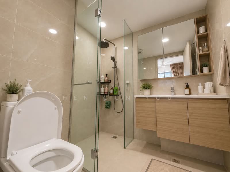 Treasure at Tampines, 45 Tampines Lane, 2 Bedrooms, 678 sqft, Condominium For Sale, by Chen Cun You, 500195740 - Bathroom - PropertyGuru.com.sg