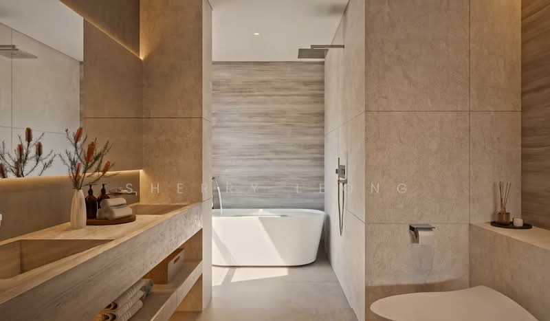 Newly Build Semi-D Located At Prime District 15 With Swimming Pool, Tay Lian Teck Road, 6 Bedrooms, 6,159 sqft, Semi-Detached House For Sale, by Sherry Leong, 500195803 - Bathroom - PropertyGuru.com.sg