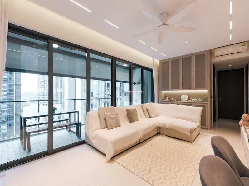Parc Clematis, 8C Jalan Lempeng, 3 Bedrooms, 1,044 sqft, Condominium For Sale, by Clinton Lim, 500195819 - Living Room - PropertyGuru.com.sg