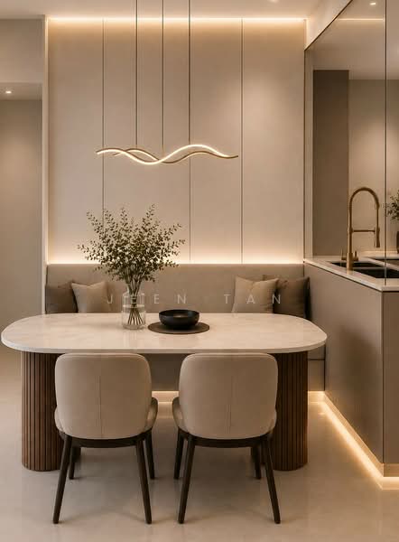 Concourse Skyline, 300 Beach Road, 1 Bedroom, 872 sqft, Condominium For Sale, by Jeen Tan, 500195880 - Dining Room - PropertyGuru.com.sg
