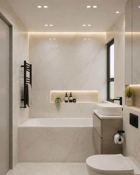 Concourse Skyline, 300 Beach Road, 1 Bedroom, 872 sqft, Condominium For Sale, by Jeen Tan, 500195880 - Bathroom - PropertyGuru.com.sg